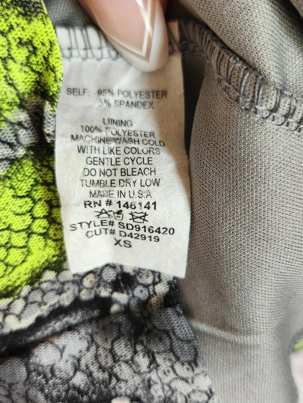 Fashion Nova Neon Lime Grey Snakeskin Mesh Bodycon Midi Dress Women's Size XS